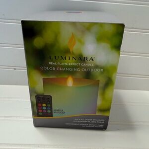 Luminara Flameless Color Changing LED Candle 3.75 x 5.3 Timer Remote NEW